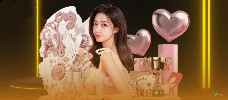 Imagem promocional do cassino online da 705bet mostrando jogos ao vivo